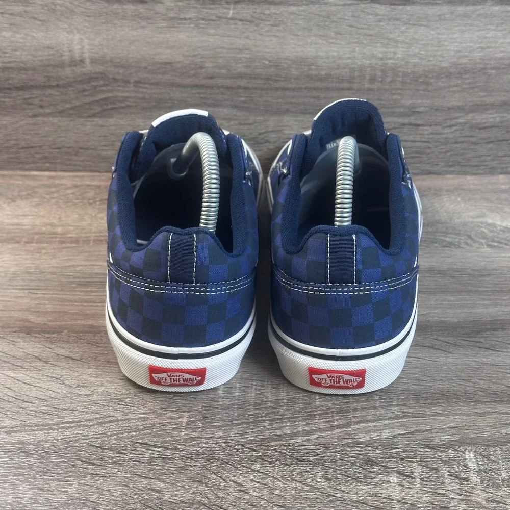 Vans Seldan Sneakers Mens 11.5 Tonal Check Dress Blues Checkerboard Street NEW